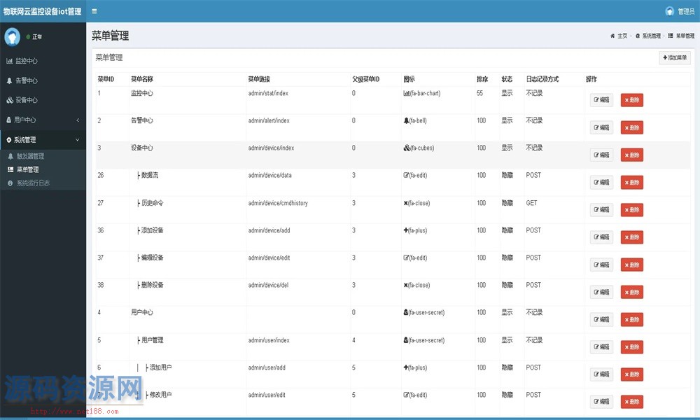 物联网平台云监控WEB设备iot管理后台源码带文字安装教程