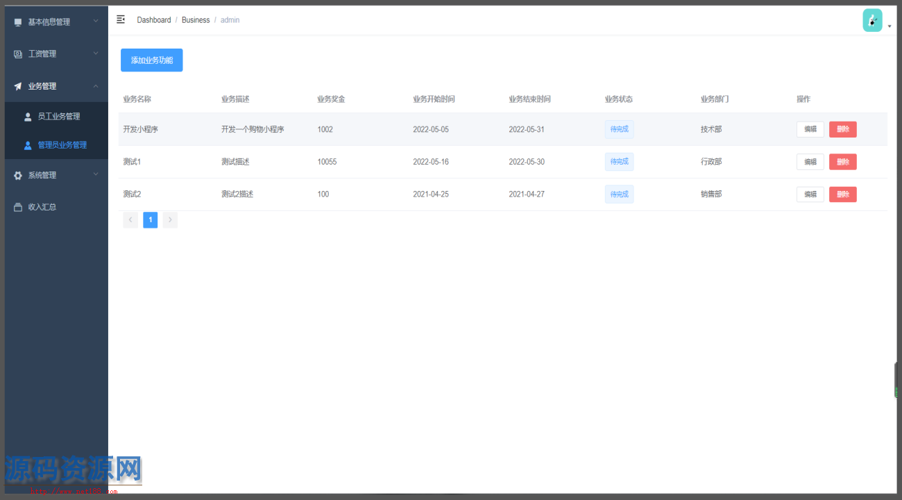 Java企业公司财务系统源码