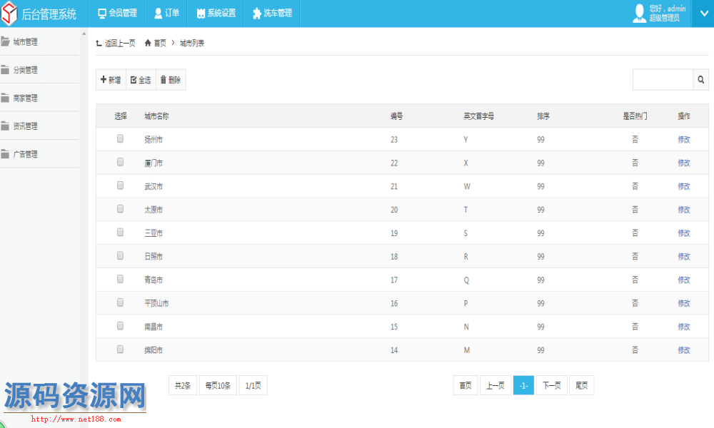 ASP.NET手机微信附近预约洗车小程序平台源码（前台+后台）