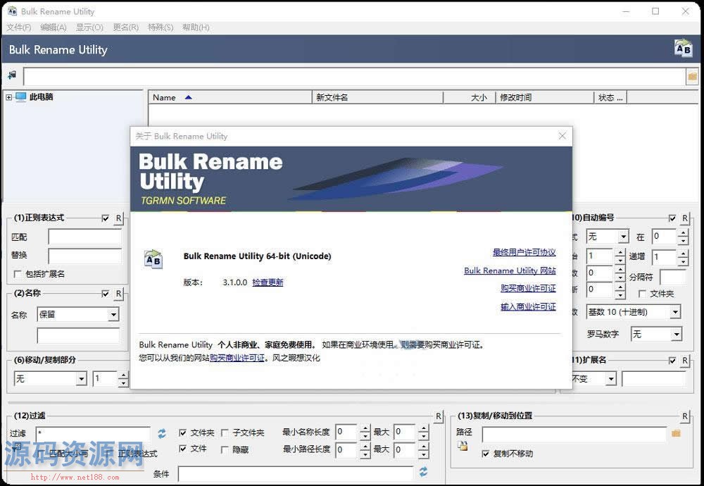 Bulk Rename Utility 文件重命名工具 v3.1汉化 绿色版