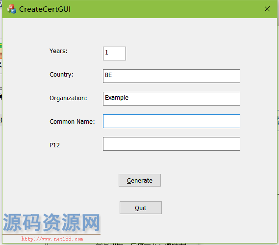 本地生成SSL证书工具CreateCertGUI