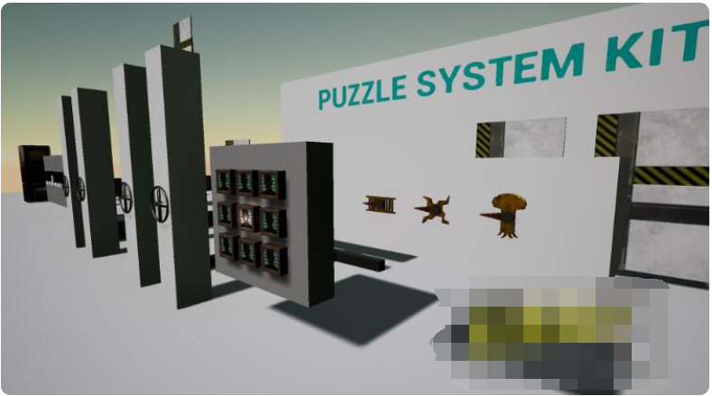 Unreal Engine带触发系统的的解密拼图系统模板Puzzle System Kit