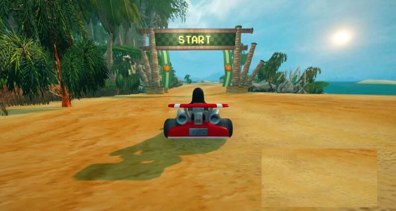 c++开发的3D卡通赛车游戏源码