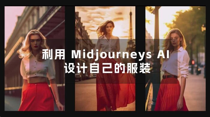 利用 Midjourney AI 人工智能设计自己的服装 AI 大师班，中英字幕（10 节课）