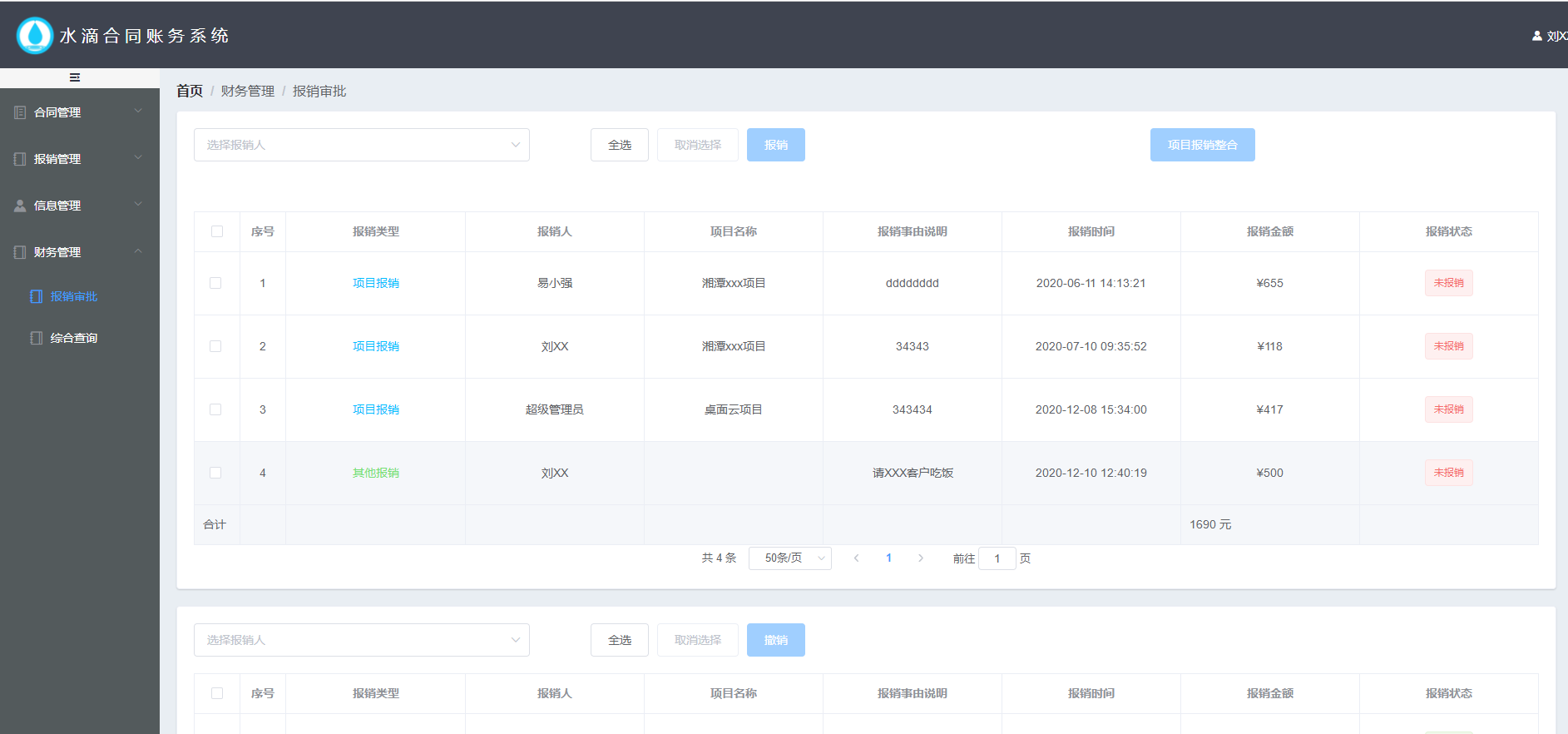 python源码合同管理与员工出差费用报销管理系统，适合中小企业