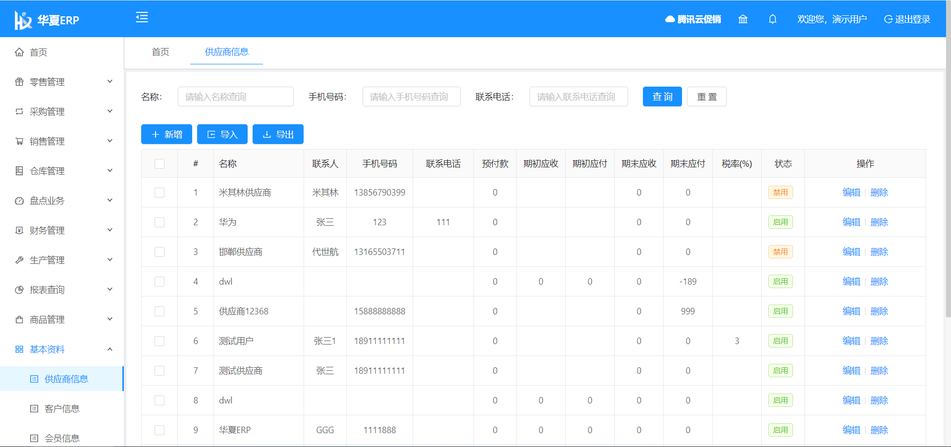 SpringBoot人气领先的国产ERP系统源码,包含进销存+财务+生产功能