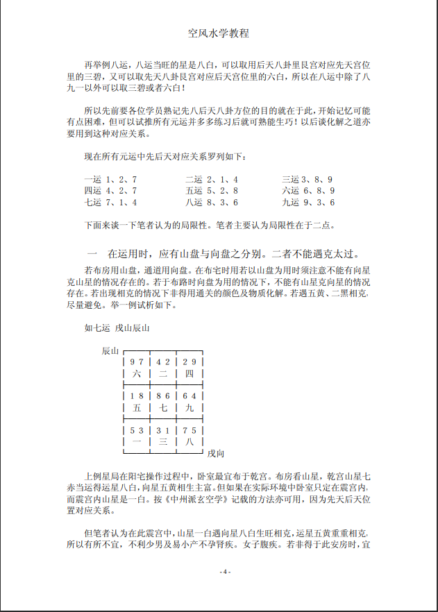 [风水学核心资料]玄空风水学教程PDF文档