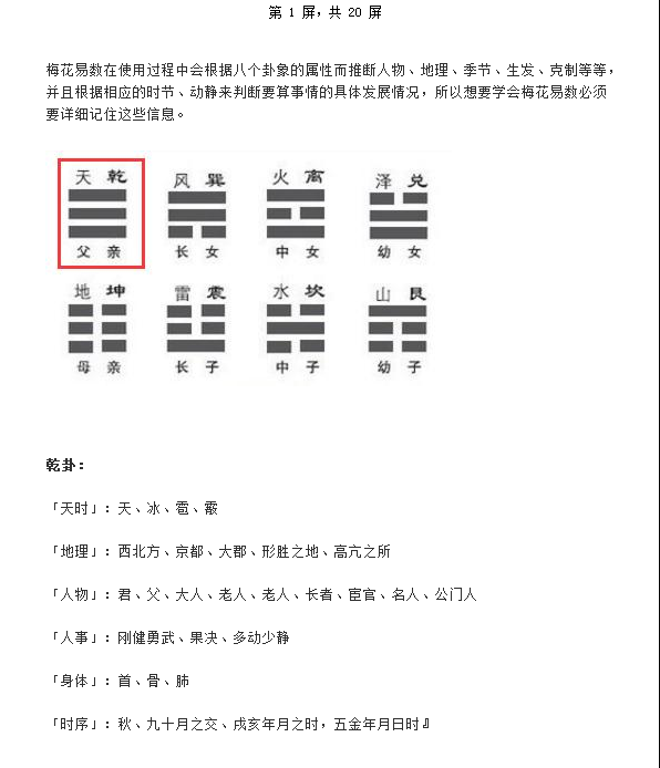 [梅花易数]梅花易数必须详记的口诀WORD文档