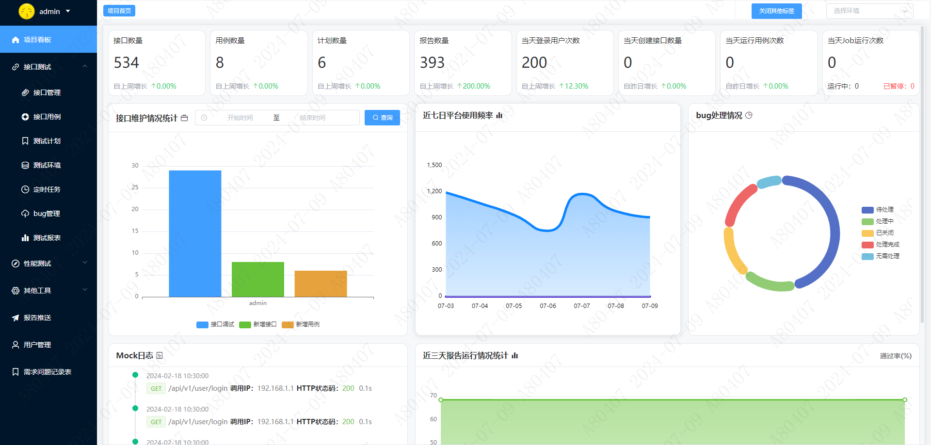 python源码测试平台，专注于接口自动化测试的管理平台