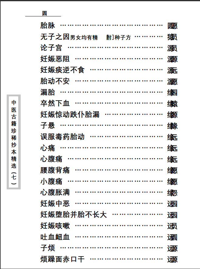 中医古籍珍稀抄本精选--孕育玄机PDF文档