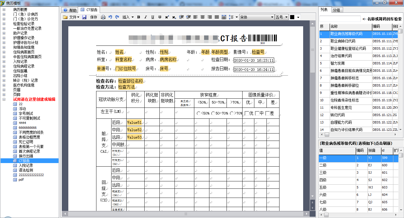 delphi源码基于HCView开发的电子病历程序