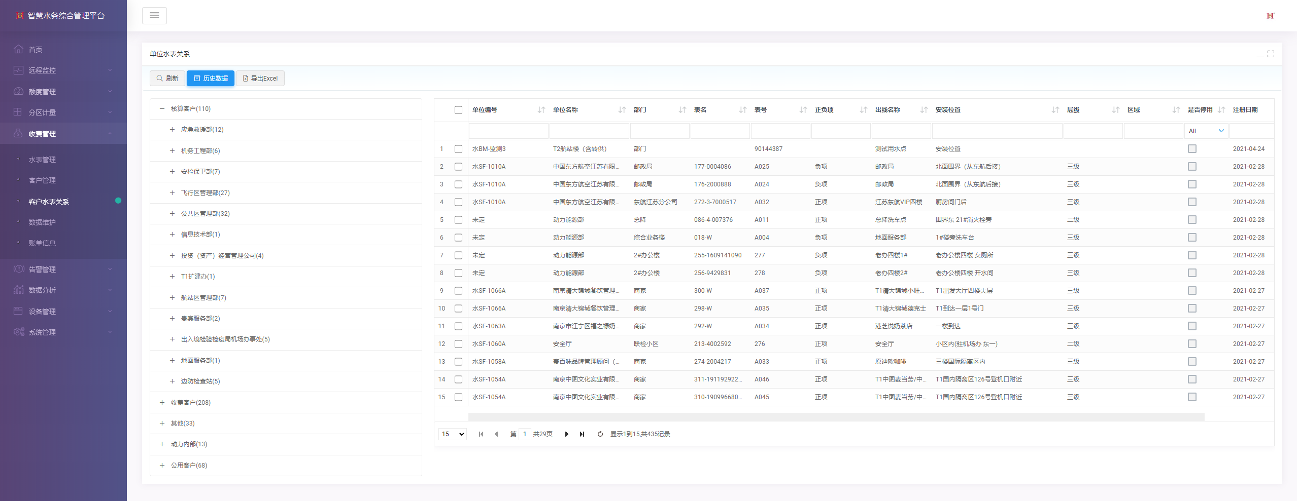 C#智能水务管理平台