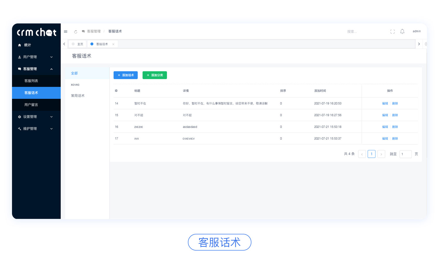 采用Swoole4+Tp6+Redis+Vue+Mysql开发的独立高性能客服系统 也是商家客户管理的工具 ...