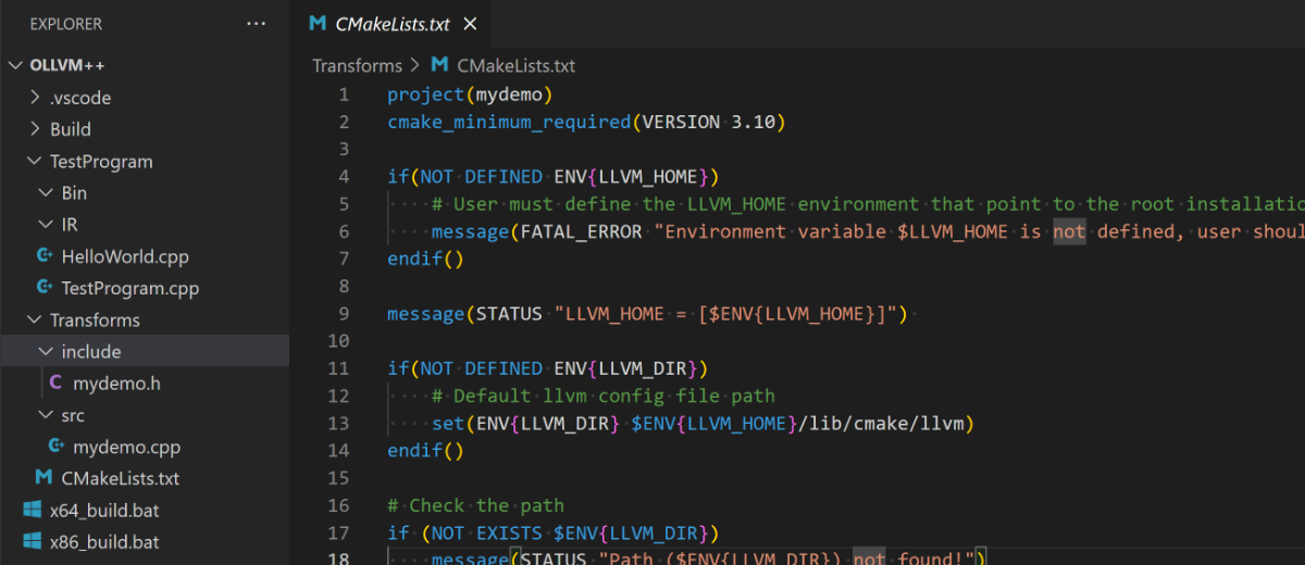 在 Windows下搭建LLVM 使用环境