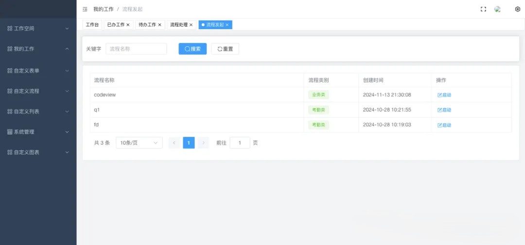 一款基于Spring Boot、Spring Cloud、Vue3、Element Plus的前后端分离微服务低代码工作流平台 ... ...