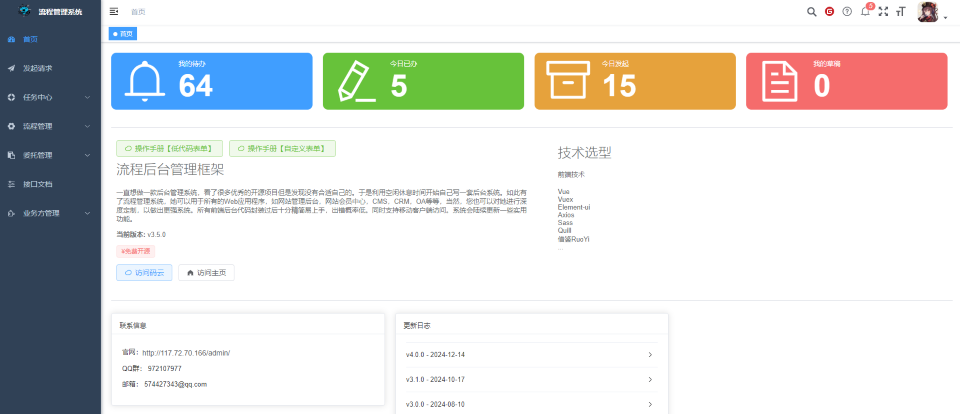 一款基于Activiti、久经考验、企业级低代码工作流引擎平台 采用Springboot+Mybatis+activiti+vue3等主流前 ...