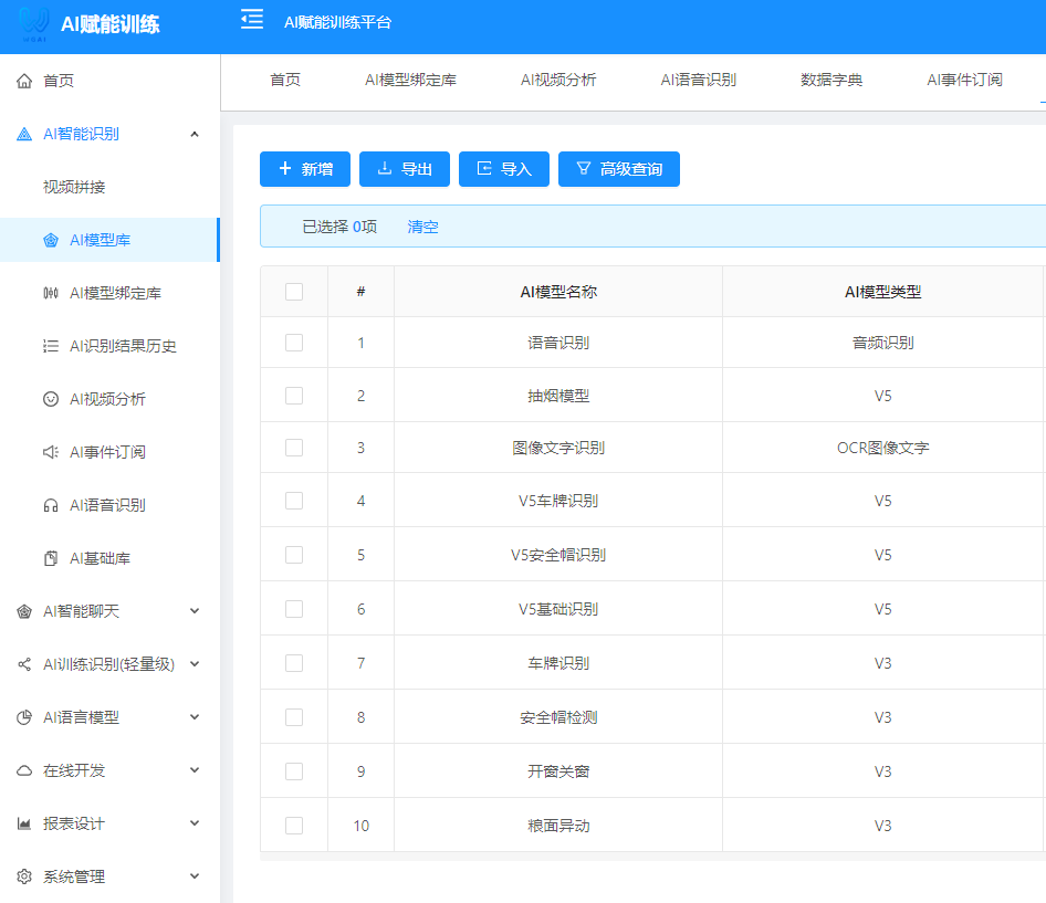 开箱即用的JAVAAI在线训练识别平台&OCR平台AI合集包