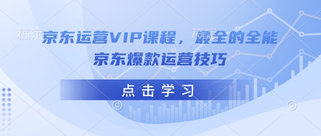 京东运营VIP课最全的全能京东爆款运营技巧