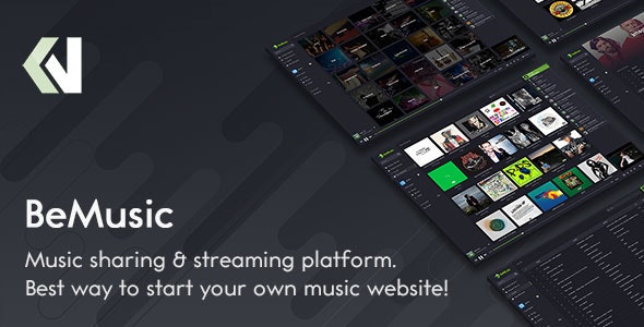 BeMusic3.0.9 – PHP音乐平台系统，音乐共享上传网站源码