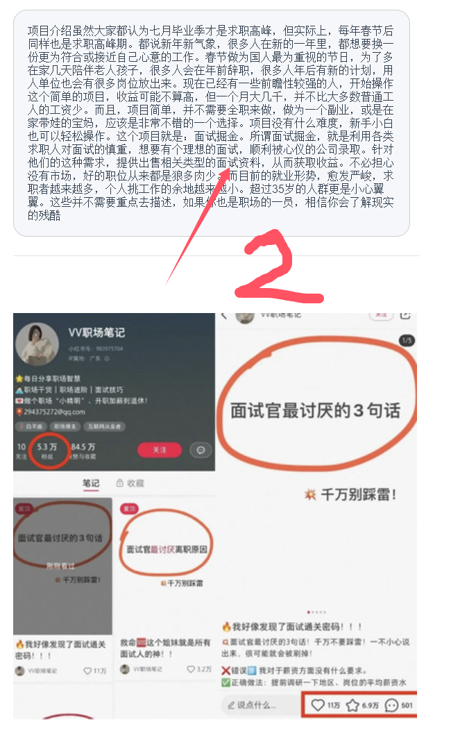 招聘面试掘金引流项目分享