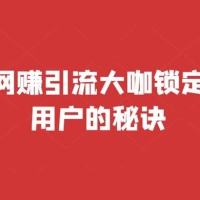 成为网赚引流大咖锁定精准用户的秘诀