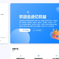 PHP源码一款与亿权益同款的网站模板引导页面