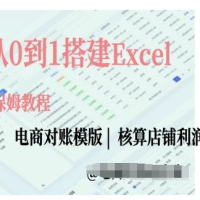 商对账实操课从0到1搭建Excel电商对账模版