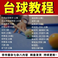 台球教学教程击球技法走位技巧思路理论桌球高清自学视频教程