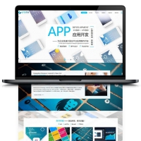 织梦响应式高端互联网技术企业APP应用开发网模板+WAP手机端