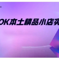 TikTok本土精品小店出海实战营从入门到高阶