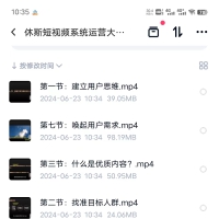 【短视频运营】短视频系统运营大课，带你掌握核心的运营思维