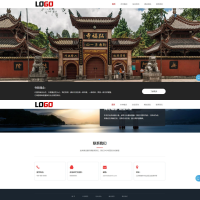 （自适应手机端）寺庙佛教网站模板 佛法寺庙网站源码 PbootCMS内核