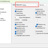 安装delphi2007（CodeGear.Delphi.2007.RTM.Inc.Update4.v11.0.2902.10471.Lite.v1.4）后，编译没有debug和release选项的解决办法