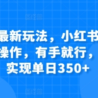 虚拟资料最新玩法，小红书卖考公资料，无脑操作，有手就行，一部手机实现单日350+