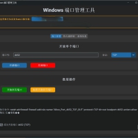 Windows端口开放管理工具软件+python源码
