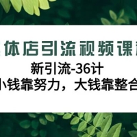 实体店引流视频课程，新引流 36 计，小钱靠努力，大钱靠整合（48 节）