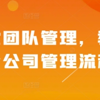 精细化团队管理 教你学会公司管理流程