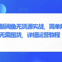 2025年最新闲鱼无货源实战无需囤货详细运营教程