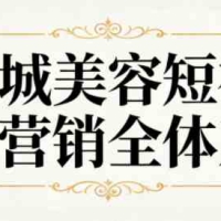 同城美容短视频营销全体系实际顾客实战方法
